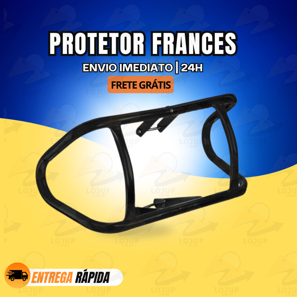 Mata Cachorro Preto + Parafuso Protetor Motor CG 160 Start Fan Titan 125 150 em Oferta na Shopee