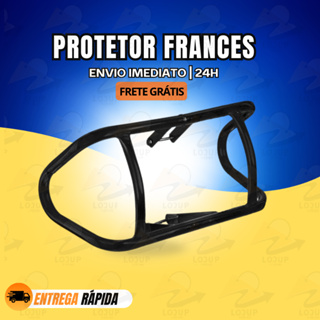 Mata Cachorro Preto + Parafuso Protetor Motor CG 160 Start Fan Titan 125 150 em Oferta na Shopee