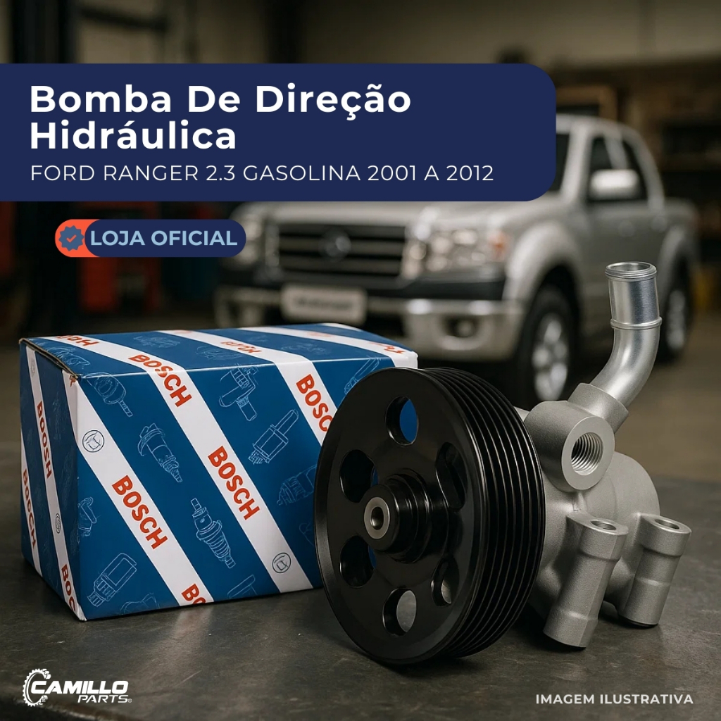 Bomba Direção Hidráulica Ford Ranger 2.3 Gasolina 2005 2006 2007 Bosch Original