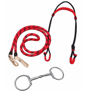 Kit Cabeçada de Cordinha + Redea + Bridão D Inox Bocal de Ferro em Oferta na Shopee