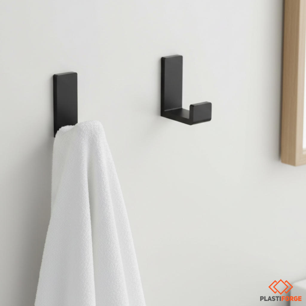 Kit Ganchos Parede Preto Branco Porta Toalhas Adesivos Fita 3M Sem Furo Cozinha Banheiro Cabideiro em Oferta na Shopee