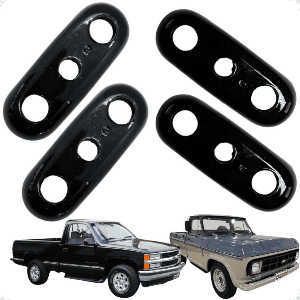 Kit 4 Suporte Canoinha Grampo Da Bandeja Para GM Chevrolet A10 C10 D10 D20 C20 Silverado - 2 L Eesquerdo 2 L Direito