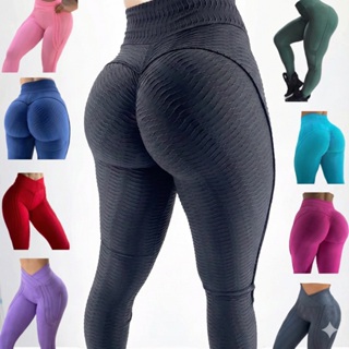 Calça Legging brocada modeladora - feminina - cintura alta - cós V- empina bumbum - levanta bumbum em Oferta na Shopee