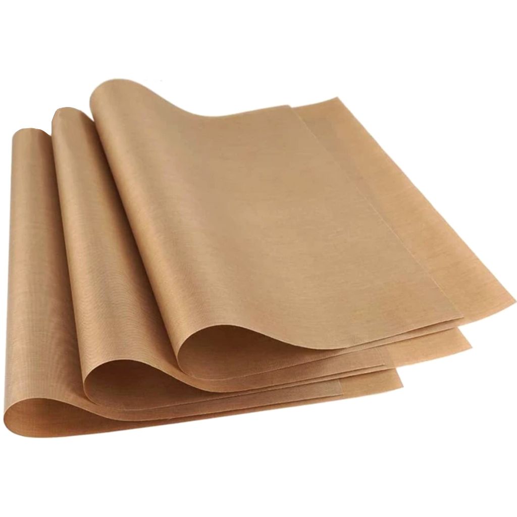 3 Mantas Teflon P/ Sublimação em Prensa Térmica, Forno e Churrasqueira, Reutilizável e lavável 60x40 Cm Sem Adesivo