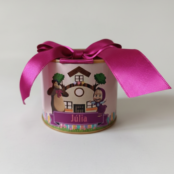 Kit Tubolatas personalizadas 5×6-Lembrancinhas Masha e o urso | chá de bebe | aniversário | lembrancinhas festas