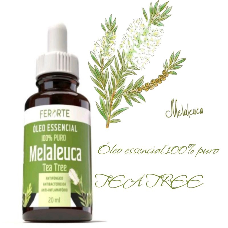 Imagem Óleo essencial de melaleuca tea tree 20ml micose, cuidados intimos