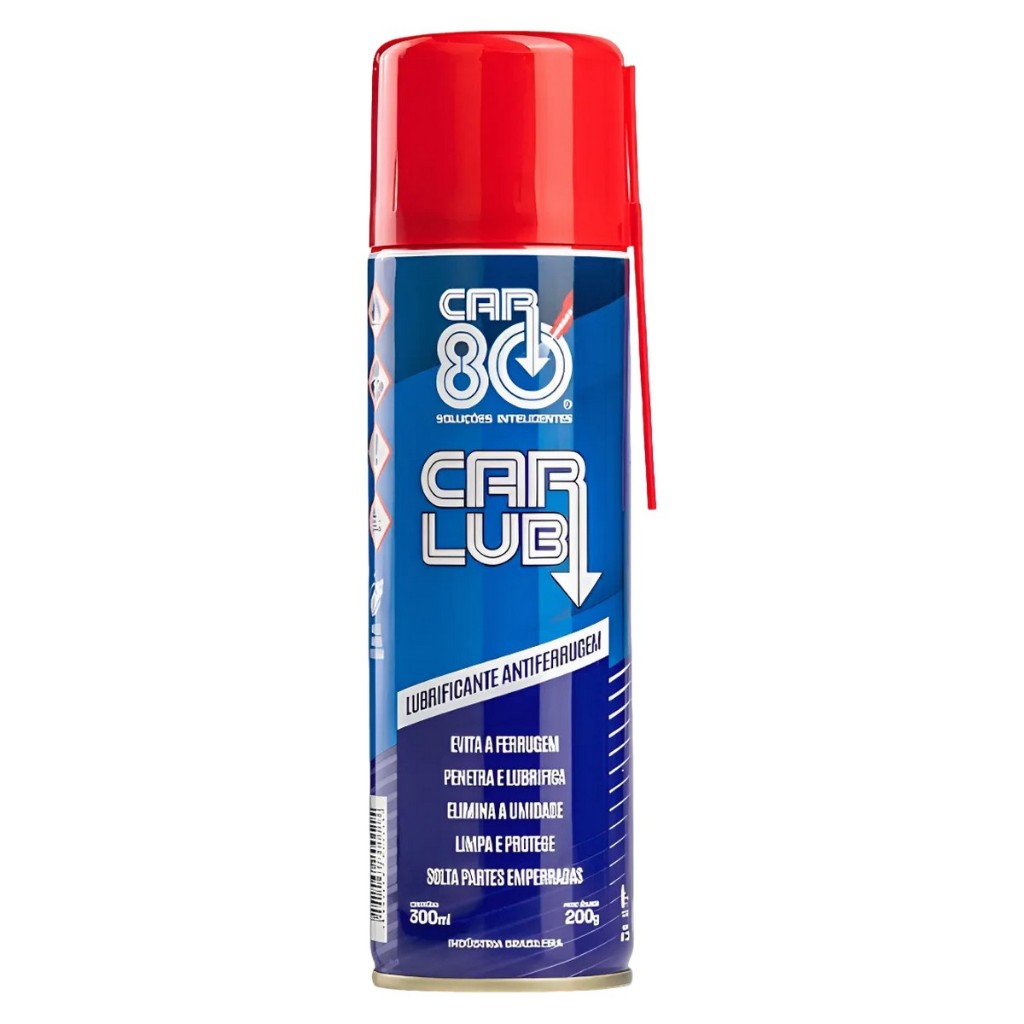 Car Lub Desengripante Car 80 Spray 300ml Original - Lubrificante Antiferrugem Multiuso Ação Rápida em Oferta na Shopee