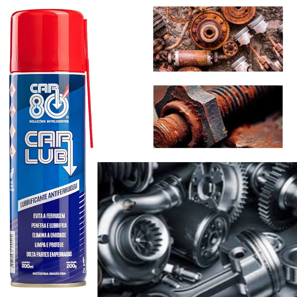 Desengripante Car Lub Spray Car 80 Automotivo Multiuso Alta Penetração Anti Ferrugem em Oferta na Shopee
