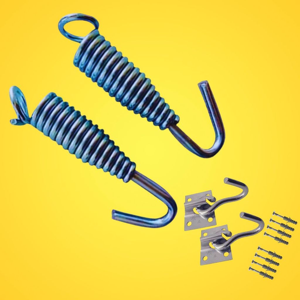 Mola Extensora de Rede + Gancho | Kit Acessórios Rede de Dormir (MOLA + GANCHO)