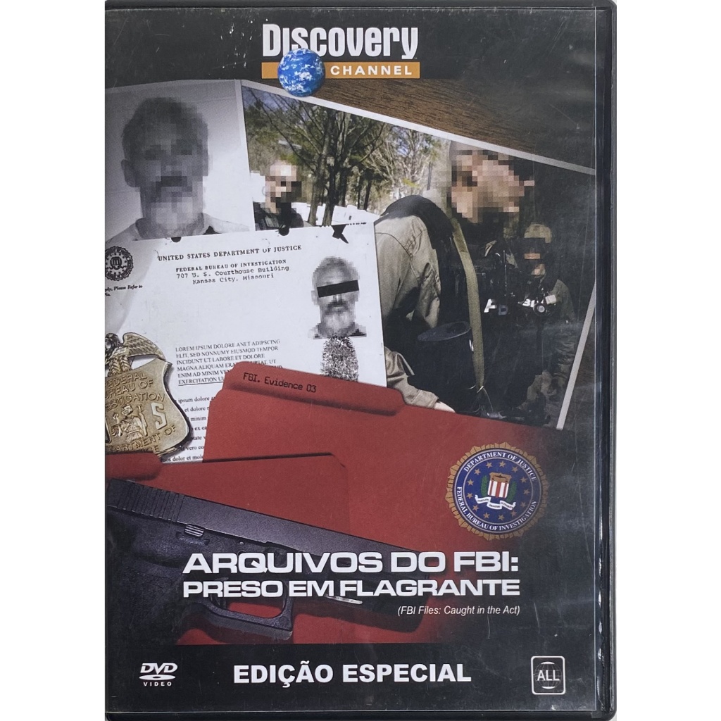 Arquivos do FBI Preso em Flagrante - DVD Original