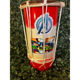 Bacurinha entre 15-18cm de altura Tambor infantil : instrumento musical infantil percussão