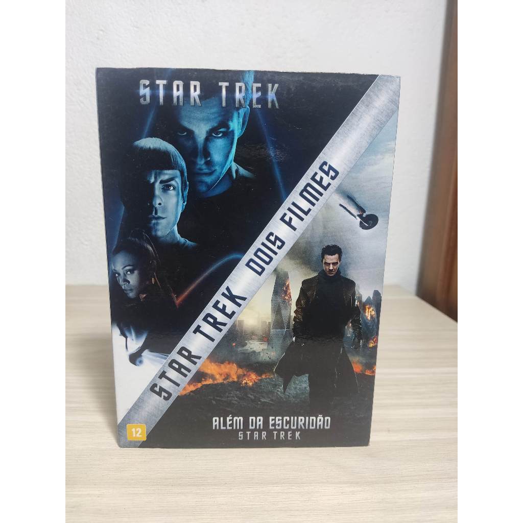 DVD Box Dois Filmes - Star Trek e Além da Escuridão Star Trek, Usado, em bom estado de conservação