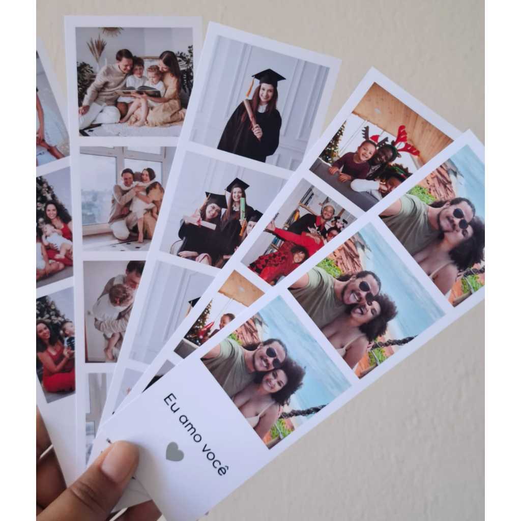 Pacote Fotos em Tirinha Retrô Nostálgico