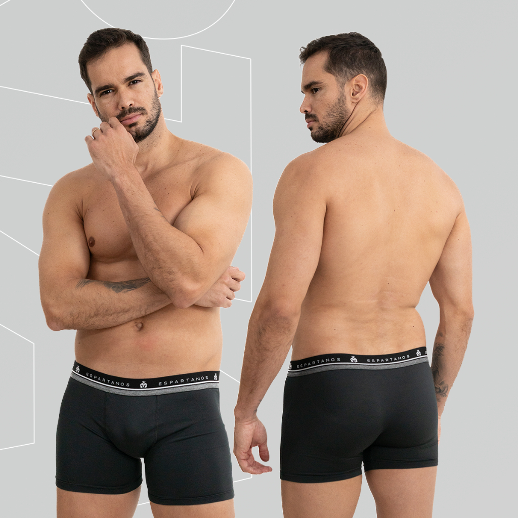 Kit Com 5 Cuecas Boxer Masculina Microfibra Original Kit Com 5 Cuecas Boxer Masculina Microfibra Original