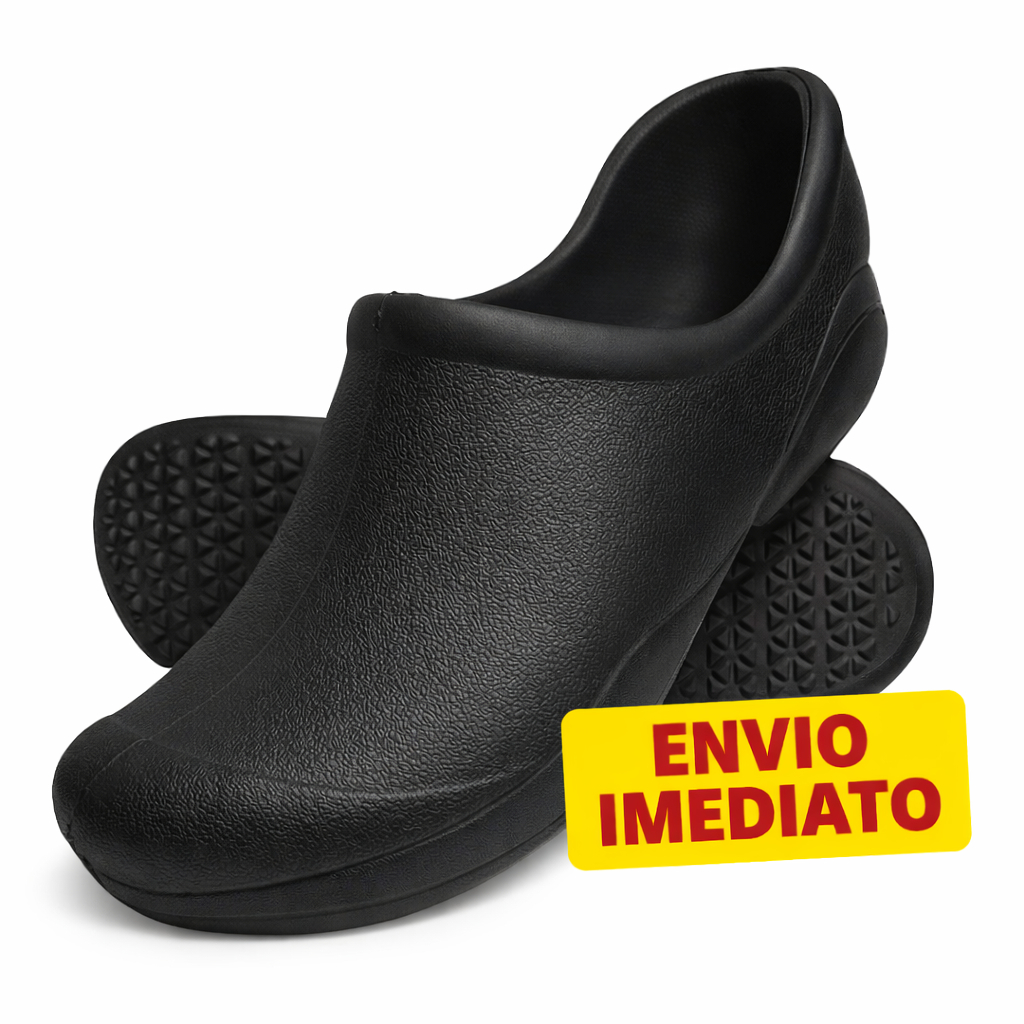 Sapato Hospitalar Profissional Antiderrapante babuche Unissex micro expandido envio o imediato ideal para trabalho leve