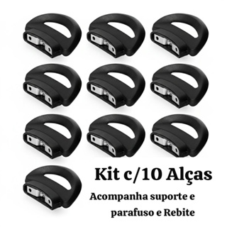 Kit c/10 Alças concerto de panelas Acf completo com parafusos+rebite+suporte em Oferta na Shopee