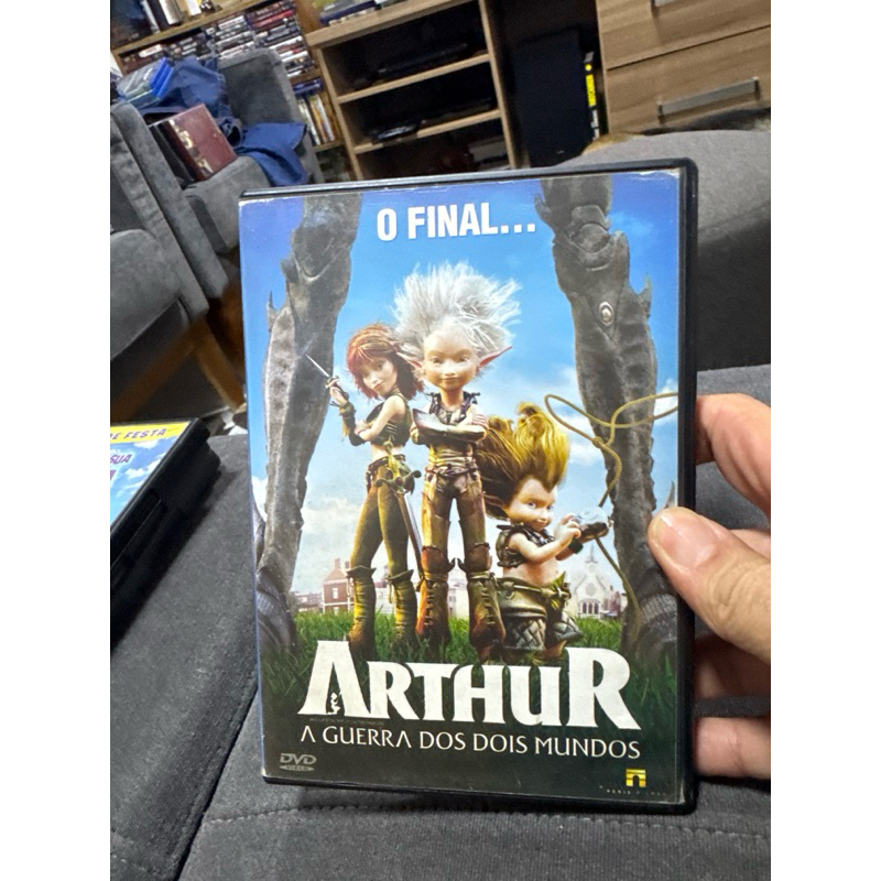 dvd Arthur e a guerra dos dois mundos - original - dublado - fotos reais