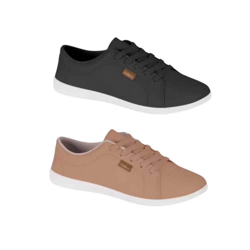 Tênis Feminino Casual Conforto Flat Básic Macio Baixo Moleca em Oferta na Shopee