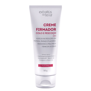 Creme Firmador Pescoço E Colo Anti-Idade Reduz Papada E Flacidez 50g - Extratos da Terra em Oferta na Shopee