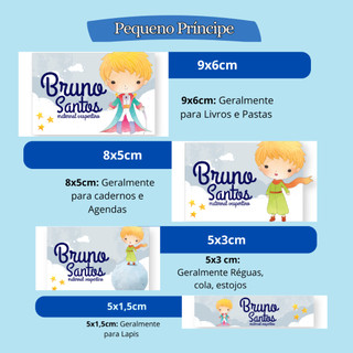 ETIQUETA ESCOLAR ADESIVO ESCOLAR PEQUENO PRINCIPE PERSONALIZAMOS VARIOS TEMAS