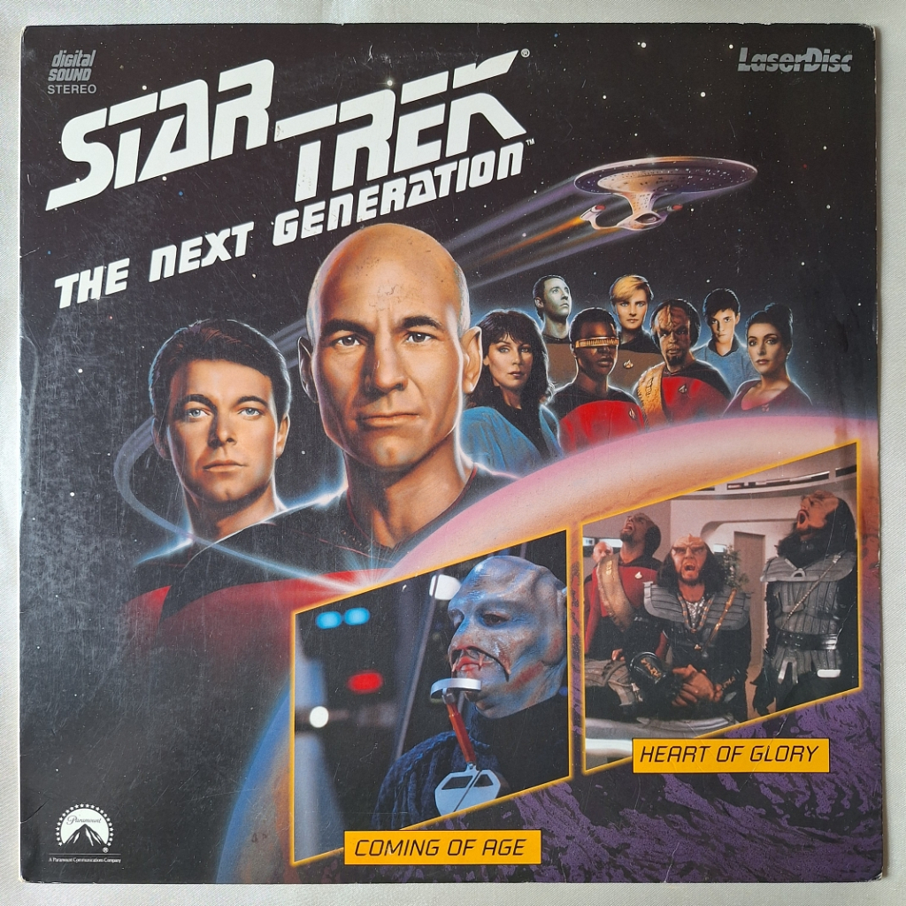 LD - LASERDISC - STAR TREK: THE NEXT GENERATION - EP 19 (COMING OF AGE) / EP 20 (HEART OF GLORY) (1992) (IMPORTADO)