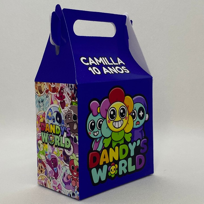 Caixinha Dandy´s World Maletinha Personalizada Nome Idade Lembrancinha Festa Infantil Aniversário