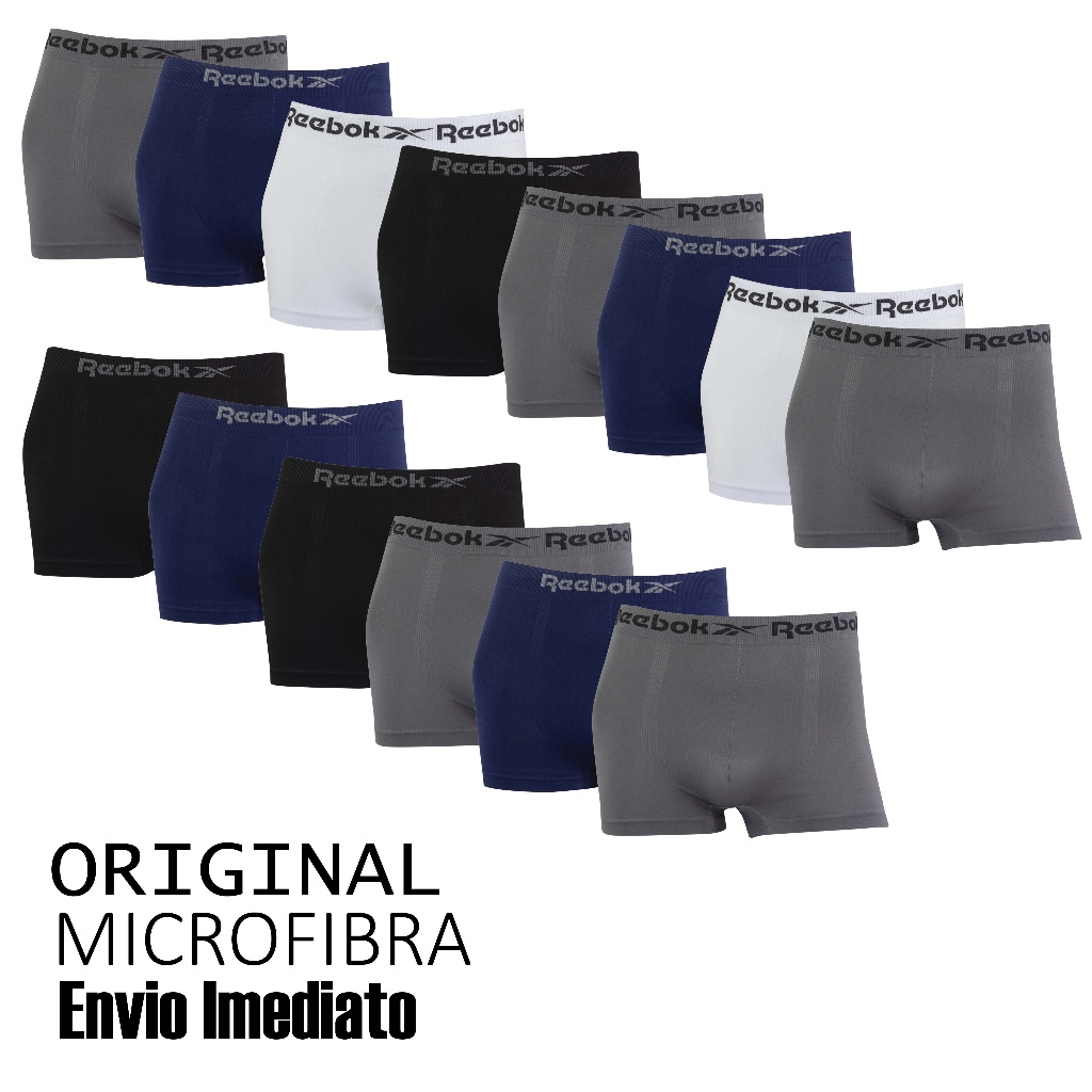 Kit 7 ou 14 cuecas Reebok Original Boxer