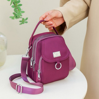 Bolsa Feminina Pequena Nylon Impermeável Casual Transversal Tiracolo