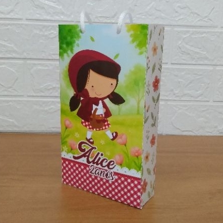 Sacolinha Personalizada Chapeuzinho Vermelho Lembrancinhas Personalizadas