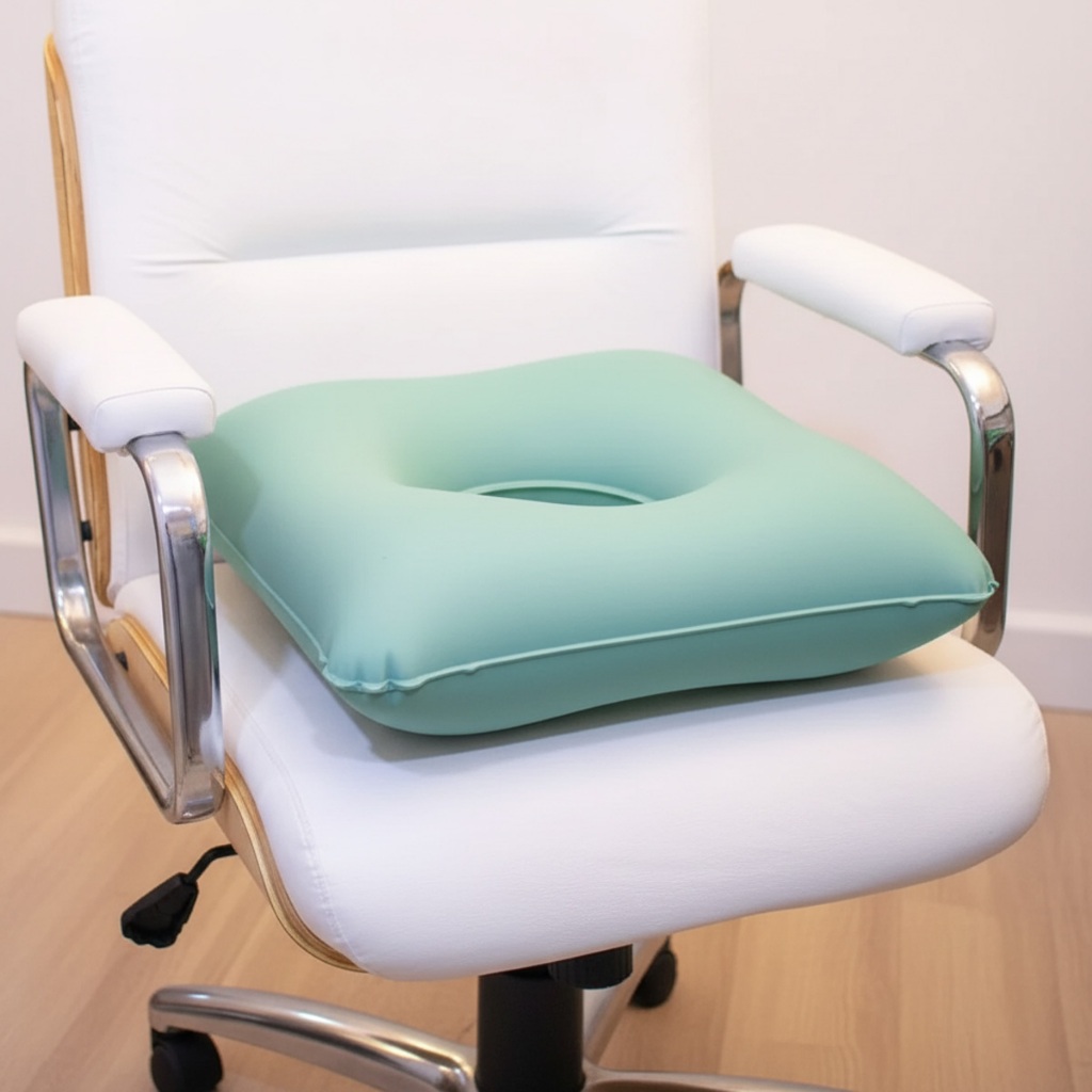 Almofada Ortopédica Quadrado Com Orificio 2 em 1 Água e Ar Almofada De Forração Ortopédica em Oferta na Shopee