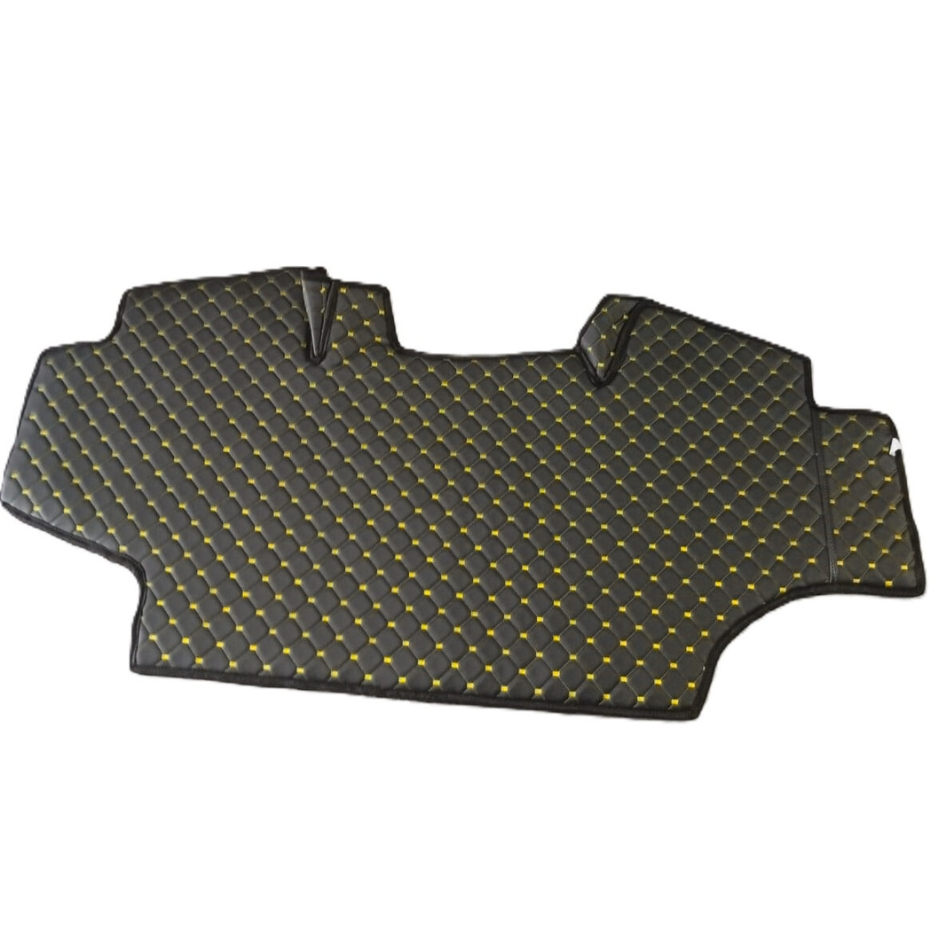 Tapete Assoalho John Deere Trator J6® Corvin Preto com Detalhes Amarelo
