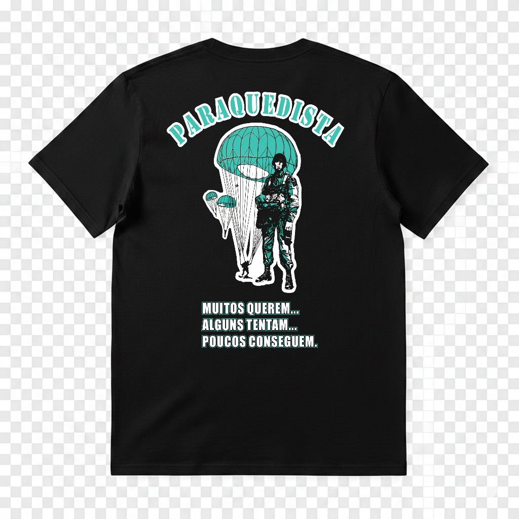 CAMISA CAMISETA PARAQUEDISTA (PQD) SOLDADO EXÉRCITO BRASILEIRO em Oferta na Shopee