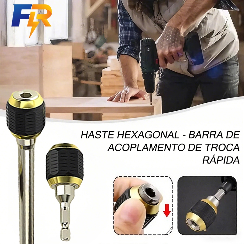 1PCS Acoplamento Rápido 60/150mm Broca Hexagonal Liberação Rápida Acessórios Ferramentas de Potência Adaptadores