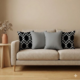 Kit 4 Capas Para Almofadas Decorativas Gorgorinho E Oxford 45x45 em Oferta na Shopee