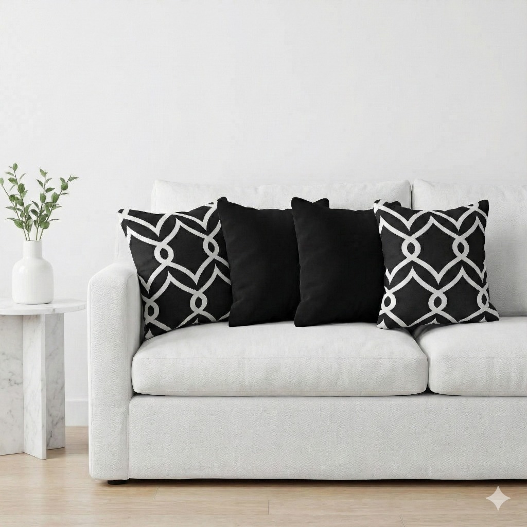 Kit 4 Capas Para Almofadas Decorativas Gorgorinho E Oxford 45x45 em Oferta na Shopee