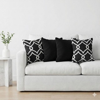 Kit 4 Capas Para Almofadas Decorativas Gorgorinho E Oxford 45x45 em Oferta na Shopee