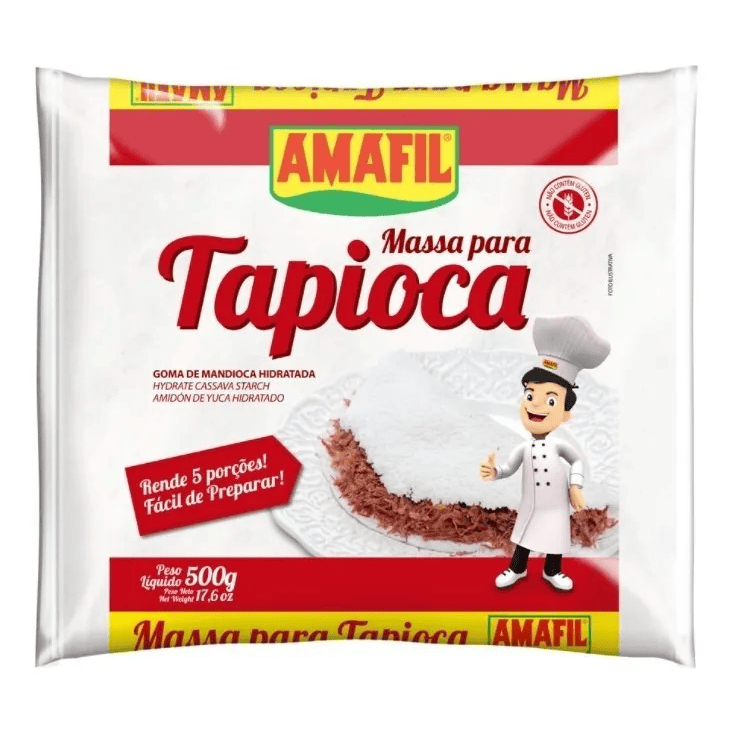 Massa Para Tapioca Amafil 500g Sem Glúten Pronta Para Preparo em Oferta na Shopee