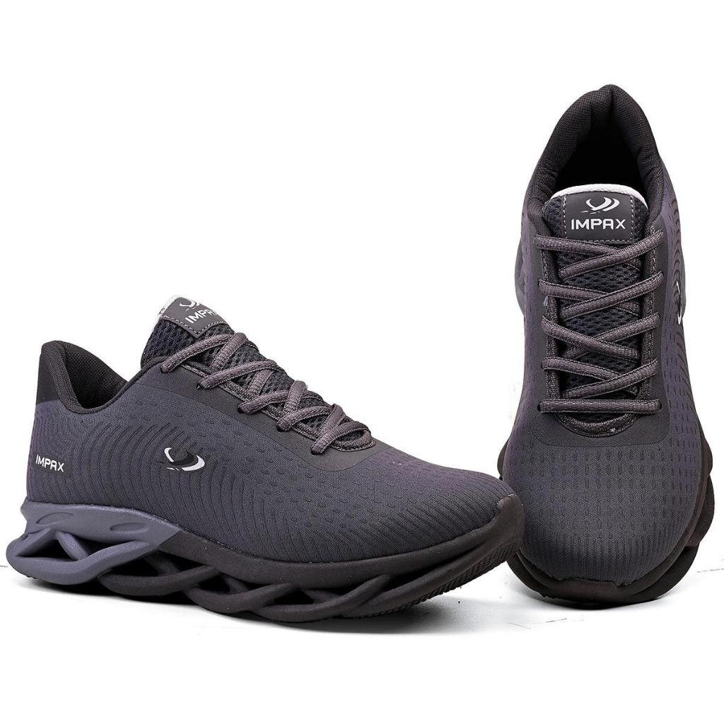 Tenis Masculino Esportivo Impax Estiloso Tendência Confortável Resistente Treino Academia Corrida