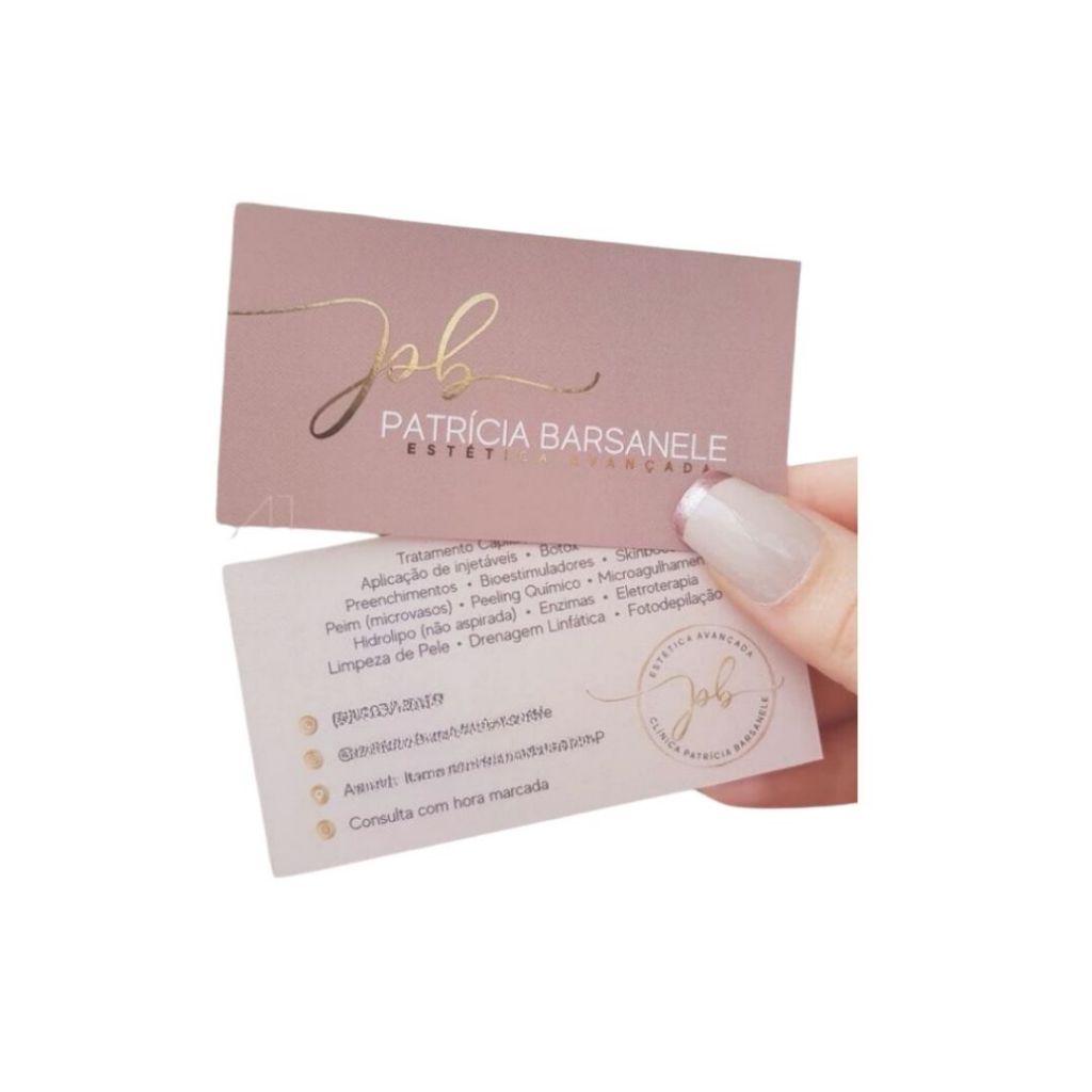 Cartão de Visita Personalizado 100 unidades Envie Sua Arte Pronta