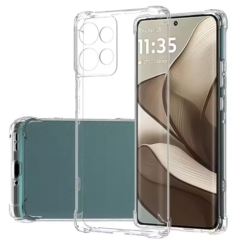 Kit 2X1 Motorola Moto G36- Capa Transparente TPU Silicone + Película Frontal Ceramica 3D