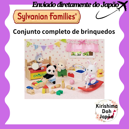 DF-20 Sylvanian Families Casa de Bonecas e Conjunto de Mobília [Conjunto Completo de Brinquedos - Coelho Branco e Bebê Panda] Certificado ST Mark, para crianças a partir de 3 anos, Epoch[Enviado diretamente do Japão]