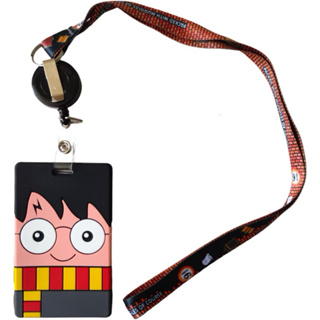Porta-Crachá Infantil Harry Potter - Kit com Cordão e Clip Retrátil Emborrachado | Identificador Vertical Escolar em Oferta na Shopee