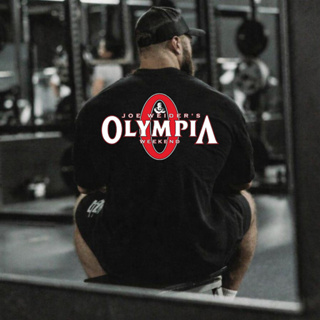Camiseta Blusa Camisa Oversized Streetwear Olympia Academia Fitness Unissex Larga Treino em Oferta na Shopee