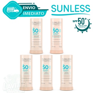 Protetor Solar Facial Com Base em Bastão Stick Matte 12g ou Loção 60g FPS 50 Sunless Envio Imediato em Oferta na Shopee
