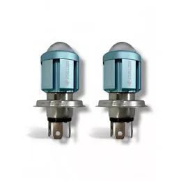 2 Lâmpada Farol Xenon Projetor Led H4 Super Branca 6500k Chip Moto Carro Super Forte Plug And Play
