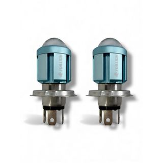 2 Lâmpada Farol Xenon Projetor Led H4 Super Branca 6500k Chip Moto Carro Super Forte Plug And Play