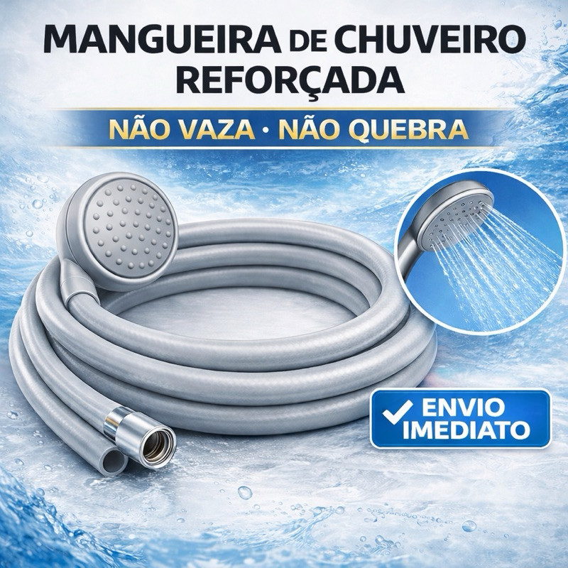 Mangueira de Chuveirinho – Flexível – 0,5m / 2m / 3m / 4m / 5m