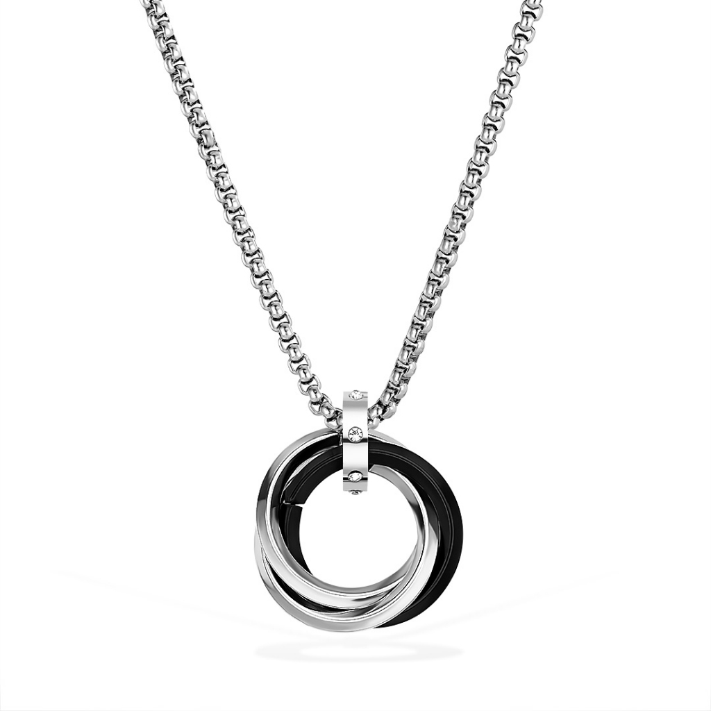OLEVS Colar Masculino De Aço Inoxidável Que Não Enferruja Com Pingente Moderno E Na Moda AX01 em Oferta na Shopee