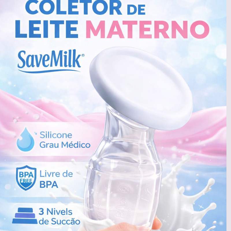 COLETOR DE LEITE MATERNO SILICONE - AMAMENTAÇÃO - ABSORVENTE - TIRA LEITE