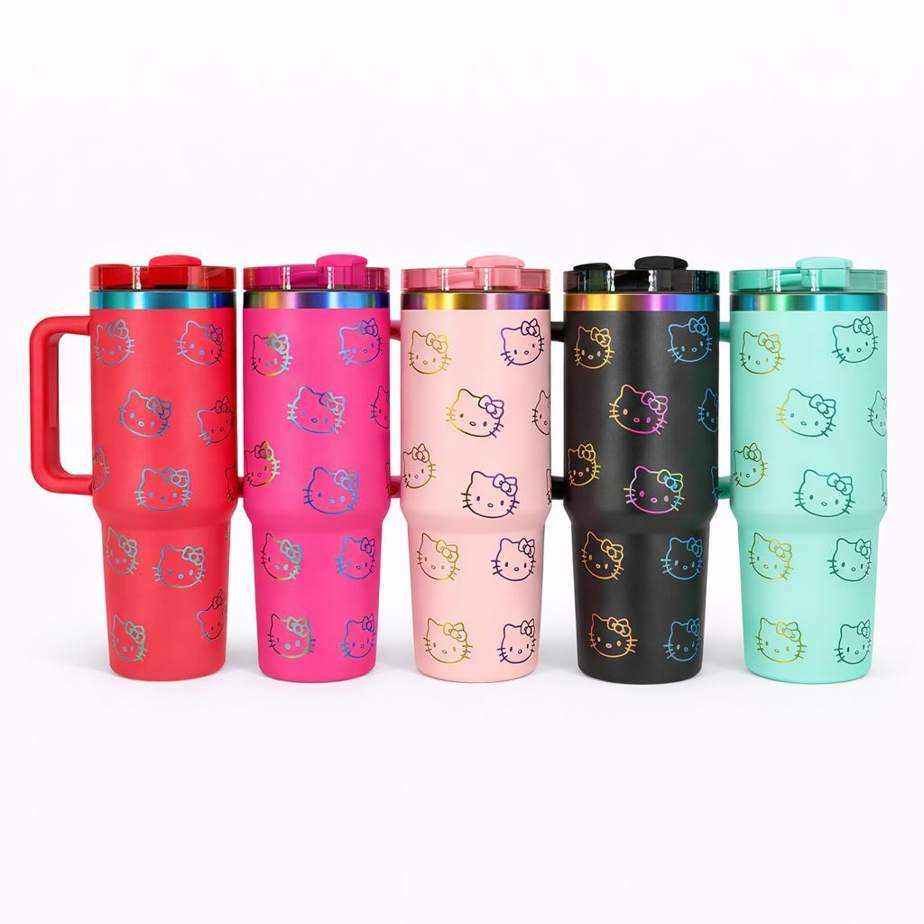 Copo Garrafa Térmico Colorida Com Desenho Com Tampa e Canudo 1200ML Grande Capacidade Para Academia em Oferta na Shopee